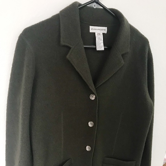 Evan-Picone Vintage 100% Wool Blazer/Jacket size M - Picture 4 of 11